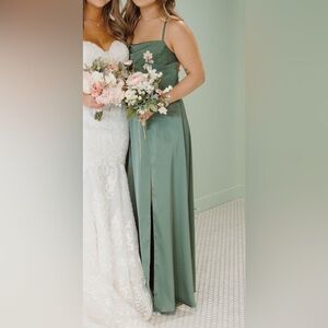 Azazie Sage Green Dress
